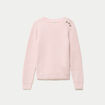 Pull manches longues brillant rose clair femme