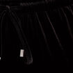 Pantalon large en velours noir femme