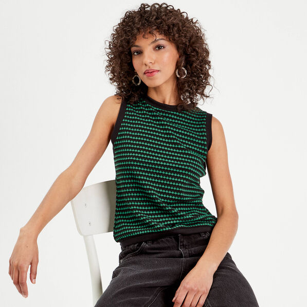 Débardeur sans manches noir femme