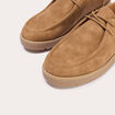 Chaussures aspect daim camel femme