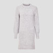 Robe pull droite gris clair femme