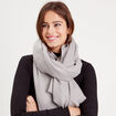 Foulard gris clair femme