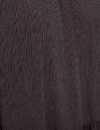 Jupe longue évasée noir femme