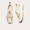 Baskets running à lacets sable femme