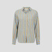 Chemise à manches longues bleu femme