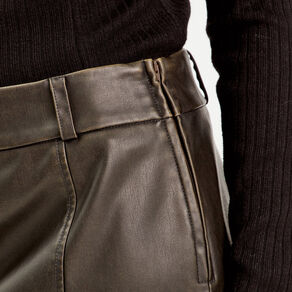 jupe evasee simili cuir noir femme Jupe évasée simili cuir noir femme