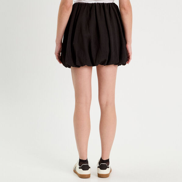 jupe evasee effet boule noir femme Jupe évasée effet boule noir femme