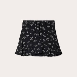 jupe short evasee noir femme Jupe-short évasée noir femme