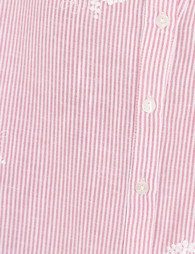 Blouse col tunisien rouge femme