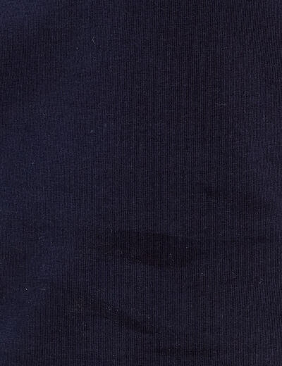 T-shirt manches courtes bleu marine femme