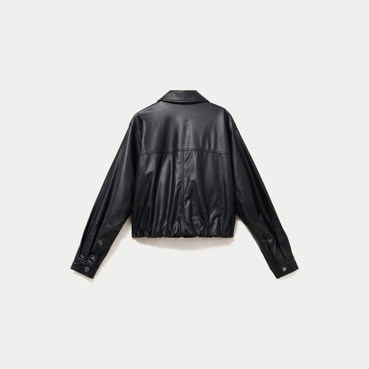 Bomber oversize noir femme