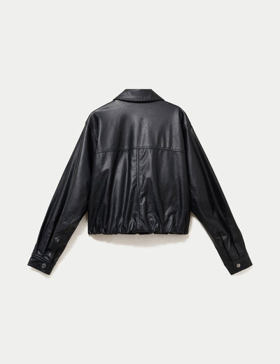 Bomber oversize noir femme