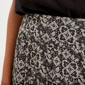 jupe evasee taille elastiquee noir femme Jupe évasée taille élastiquée noir femme