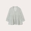 Blouse manches 3/4 vert femme