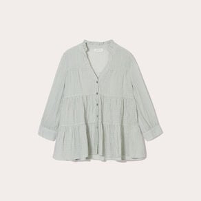 blouse manches 34 vert femme Blouse manches 3/4 vert femme