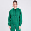 Sweat à capuche vert femme