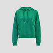 Sweat à capuche vert femme