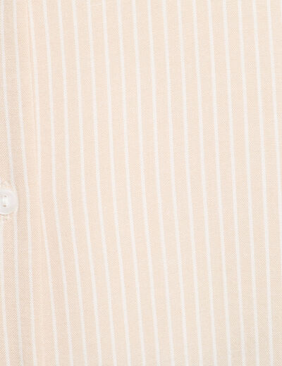 Chemise manches longues sable femme