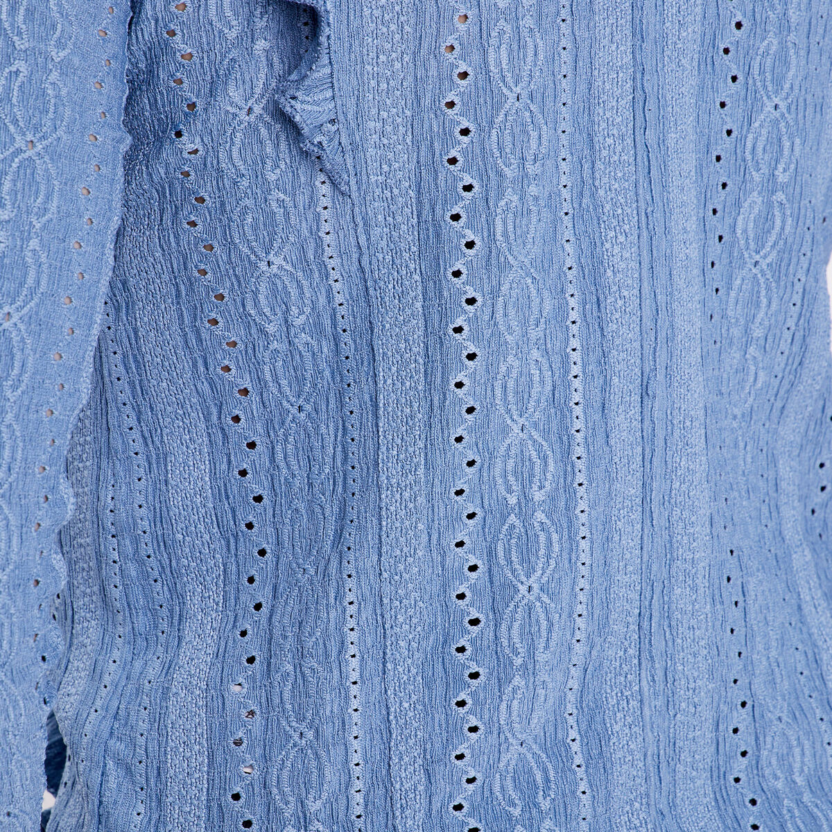 Blouse manches longues bleu clair femme