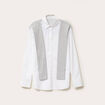 Chemise oversize manches longues blanc femme
