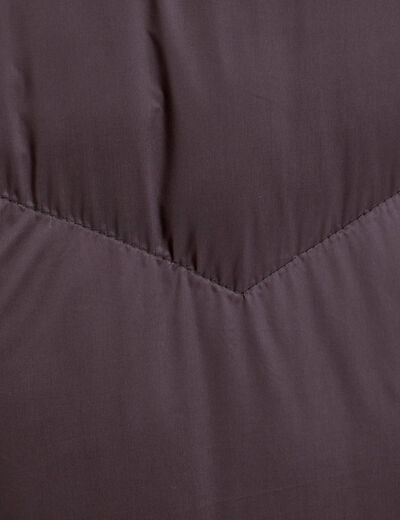 Doudoune longue sans manches noir femme