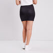 Jupe droite denim noir enduit femme