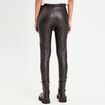 Legging simili cuir noir femme