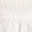 Débardeur tricot brodé ecru femme