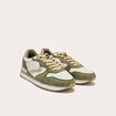 Sneakers plates vert kaki femme