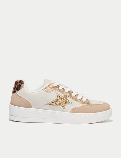 Basket couleur or femme