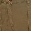 Pantalon cargo bas resserré vert foncé femme