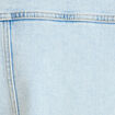 Veste cintr&eacute;e en jean col classique denim bleach femme