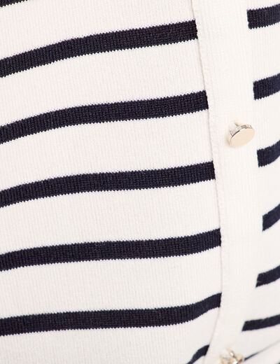Pull manches longues bleu marine femme