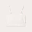Brassi&egrave;re cropped c&ocirc;tel&eacute;e ecru femme