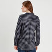 Chemise manches longues bleu foncé femme