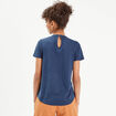T-shirt manches courtes bleu foncé femme