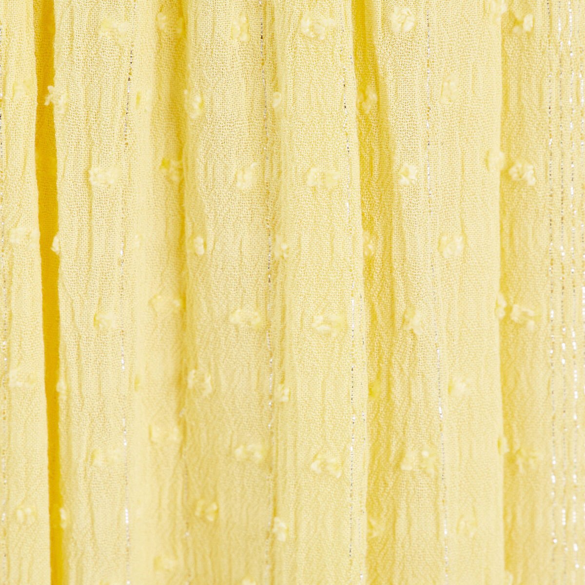 Jupe longue évasée jaune clair femme