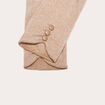 Gants avec boutons sable femme