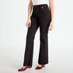 Pantalon bootcut taille basse noir femme