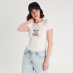 T-shirt manches courtes ecru femme