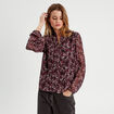 Blouse manches longues noir femme