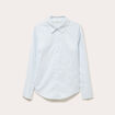 Chemise manches longues bleu femme