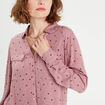 Chemise manches longues rose femme