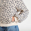 Bomber manches longues blanc femme