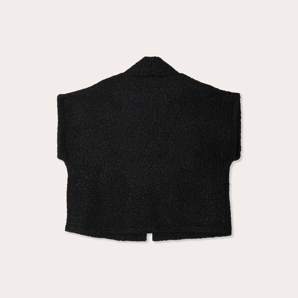 gilet polaire manches courtes noir femme Gilet polaire manches courtes noir femme