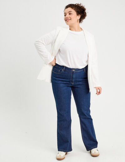 Veste blazer cintrée ecru femme