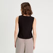 Gilet sans manches noir femme