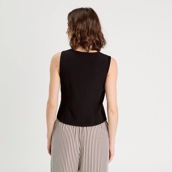 gilet sans manches noir femme Gilet sans manches noir femme