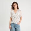 Chemise manches volants blanc femme