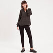 Chemise manches longues noir femme